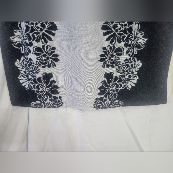 Betsey Johnson black and gray floral pencil dress size 2 whimsigoth office siren - Picture 4 of 9